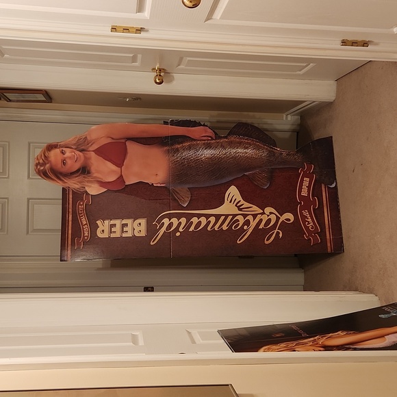 Mermaid Beer Standee Lifesize Cutout Schell's Lakemaid - Picture 1 of 6